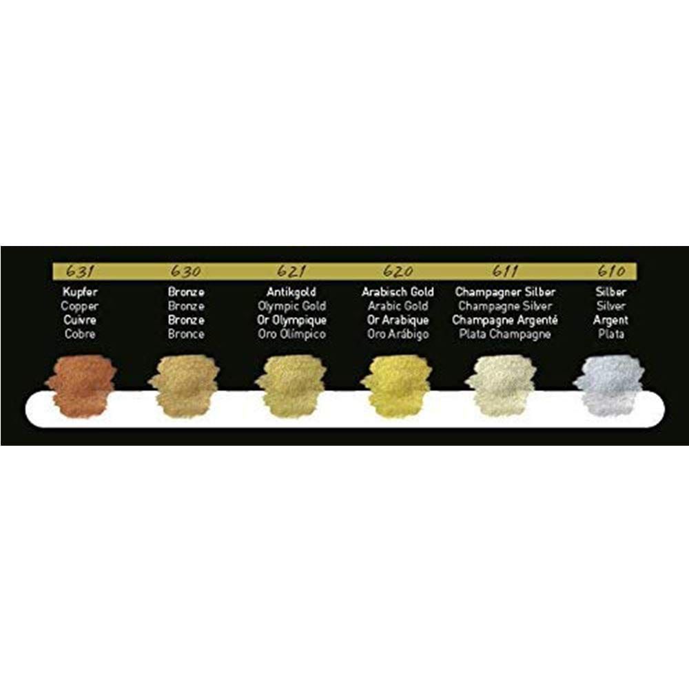 FINE TEC - Pearlescent Colours Goud Zilver Brons Set 6 st.