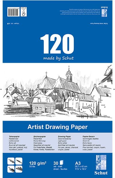 Schut Papier; Artist Drawing Paper A3 120 gram