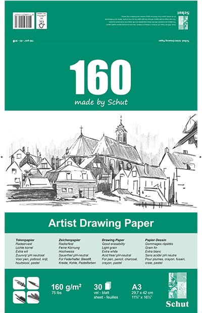 Schut Papier; Artist Drawing Paper A3 160 gram