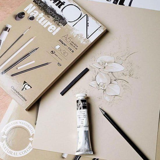 Clairefontaine Paint ON Multi - Techniques A5 Naturel