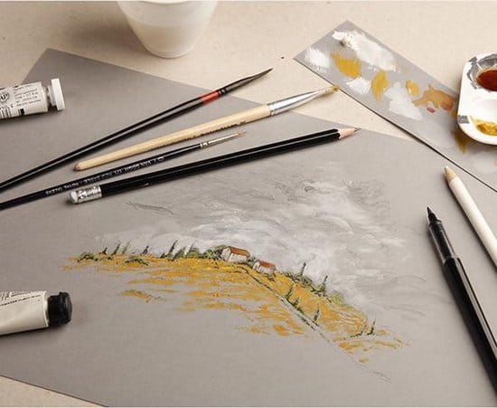 Clairefontaine Paint ON Multi - Techniques A5 Zwart