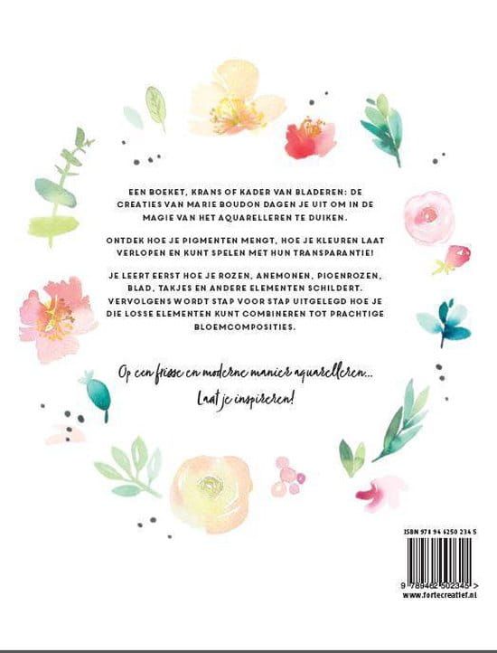 Marie Boudon; Bloemen Aquareleren