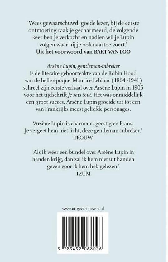 Arsène Lupin; Gentleman inbreker
