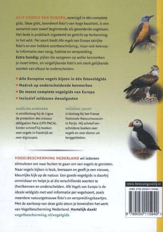 Vogelbescherming; Alle vogels van Europa
