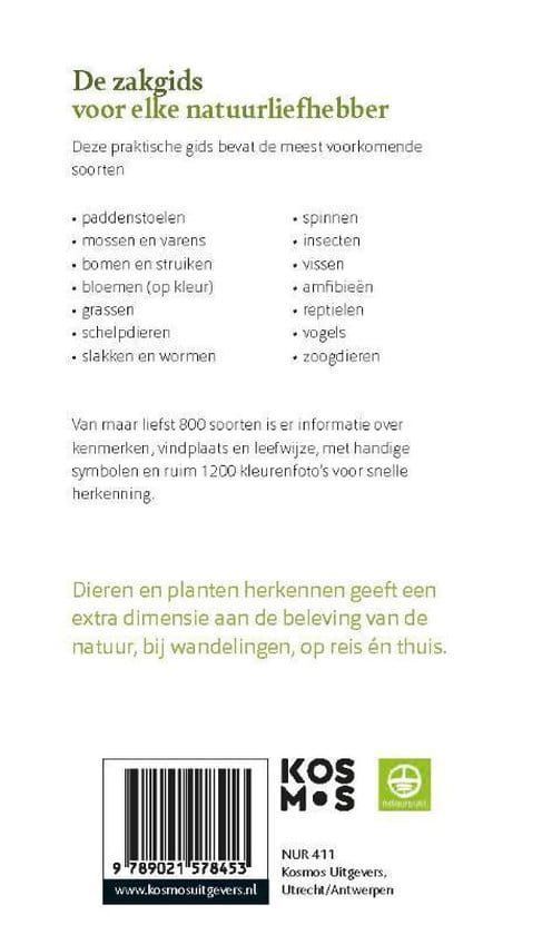 De dieren en plantengids voor onderweg