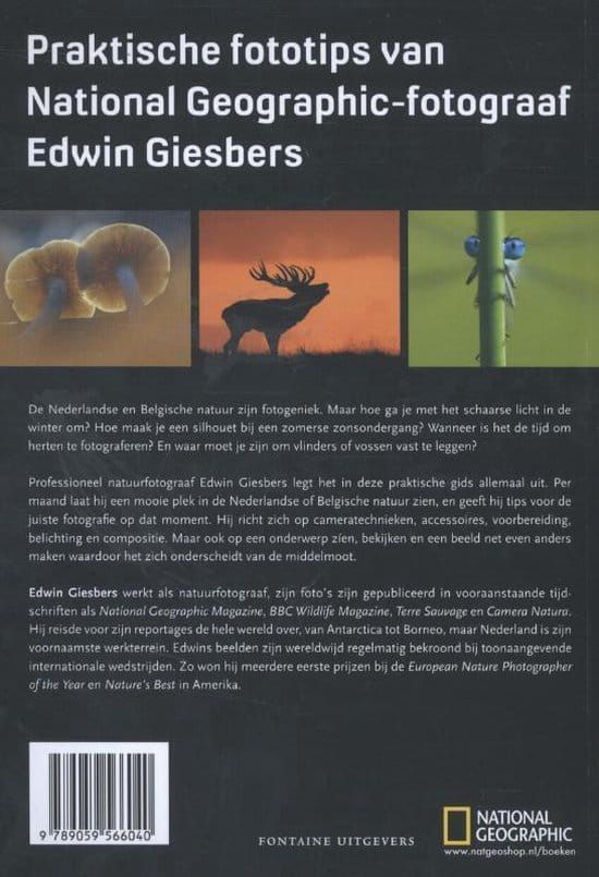 Edwin Giesbers; Handboek natuurfotografie Nederland & België