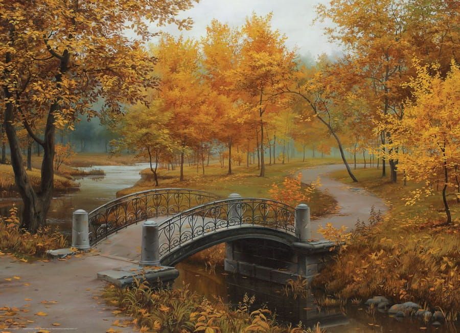 Eurographics; Autumn in an Old Park (1000)