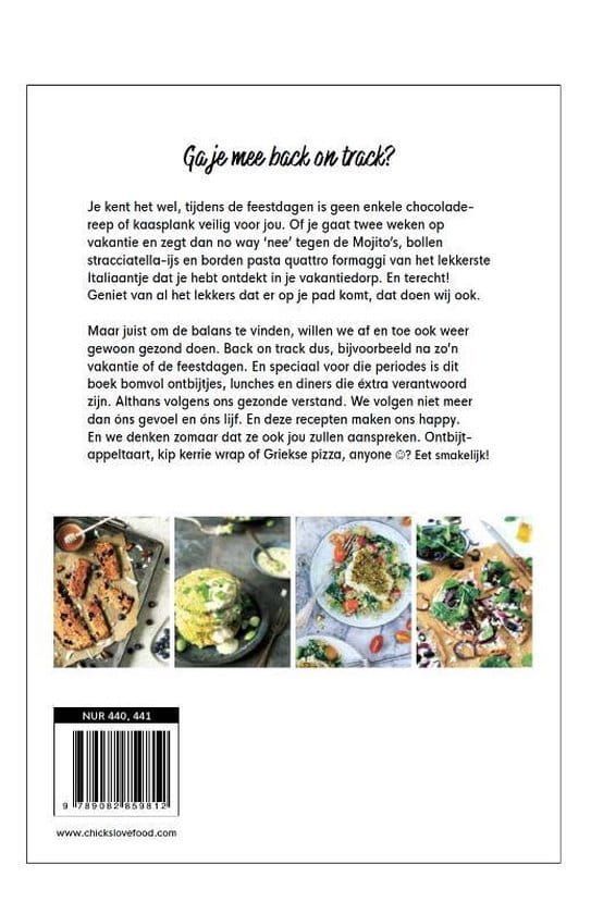 Chickslovefood; Het back on track - kookboek