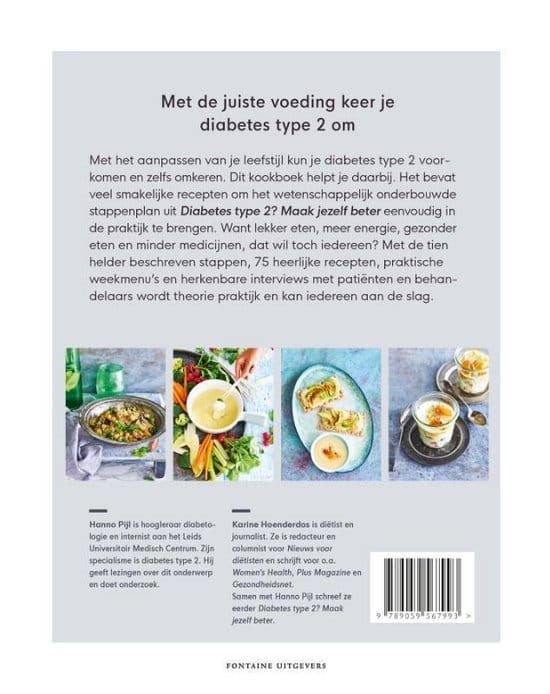 Karine Hoenderbos & Hanno Pijl; Diabetes type 2? Het kookboek