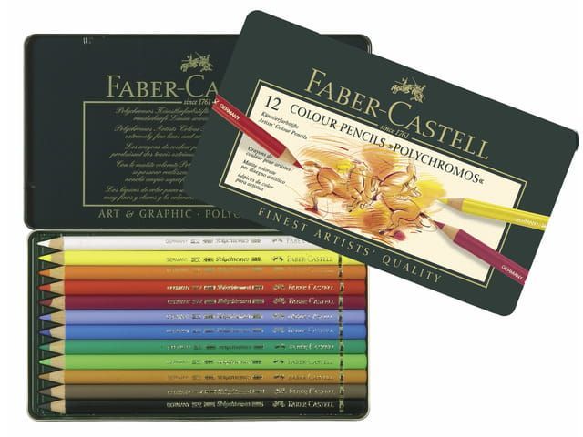 Faber-Castell - Kleurpotloden Polychromos etui à 12 stuks