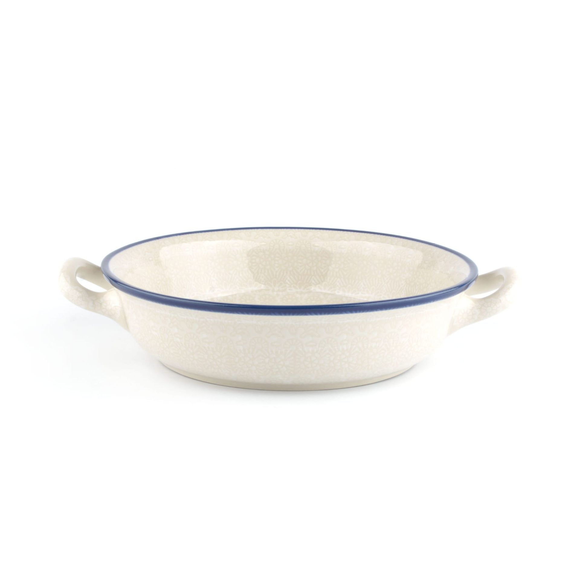 Bunzlau Castle Ovenschaal rond 1000 ml White Lace