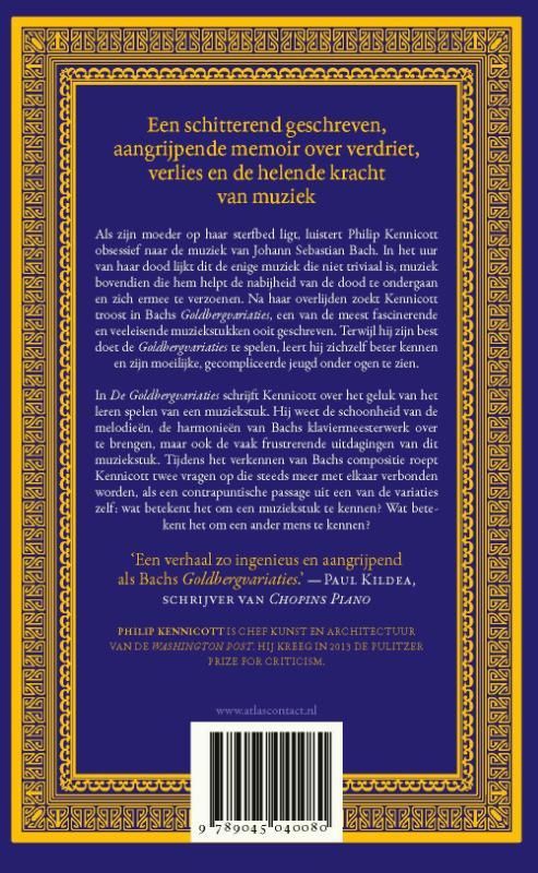Philip Kennicott; Goldberg Variaties