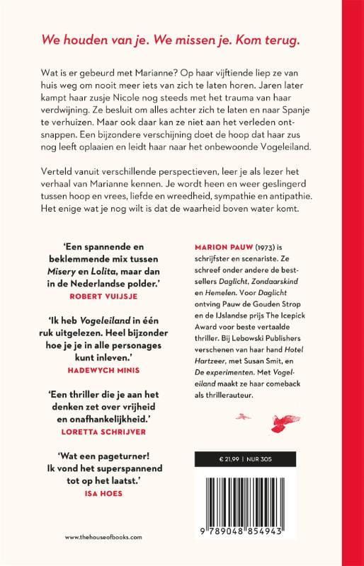 Marion Pauw; Vogeleiland