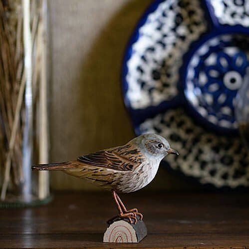 Heggenmus hout/ handgemaakt