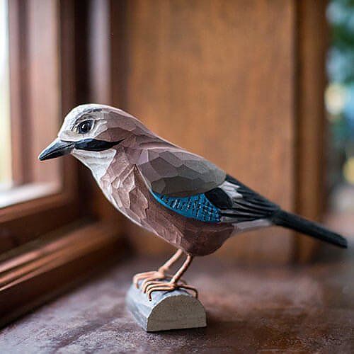 Vlaamse gaai hout/ handgemaakt