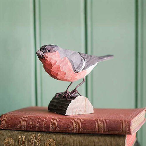 Goudvink hout/ handgemaakt