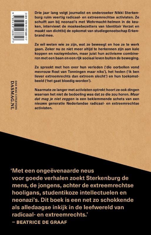 Nikki Sterkenburg; Maar dat mag je niet zeggen