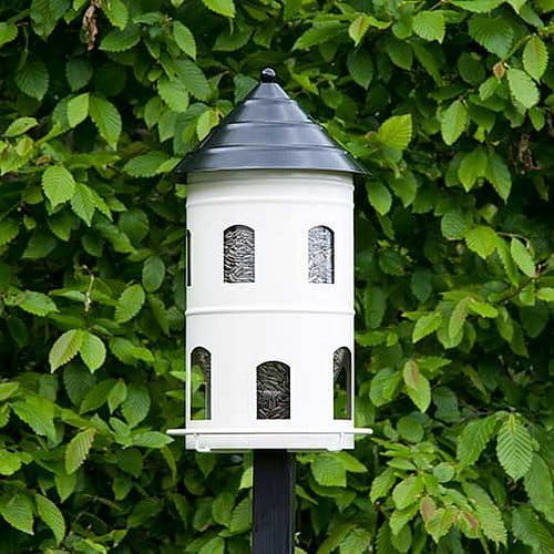 Voederhuisje giant metaal wit