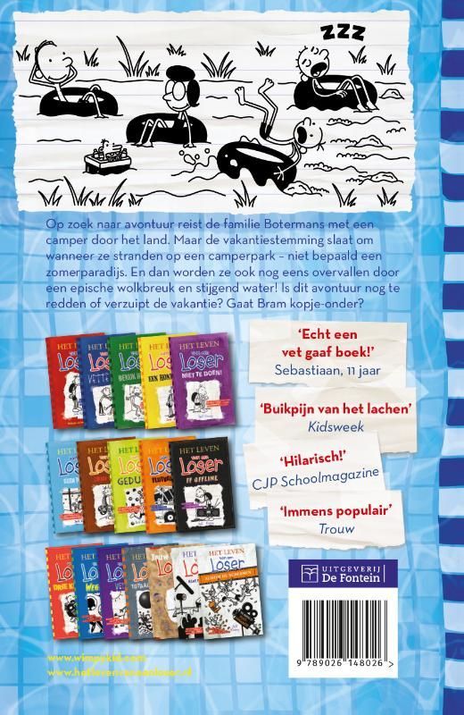 Jeff Kinney; Kopje-onder