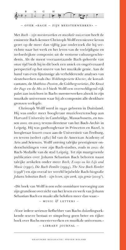 Christoph Wolff; Bach - zijn meesterwerken en muzikale universum