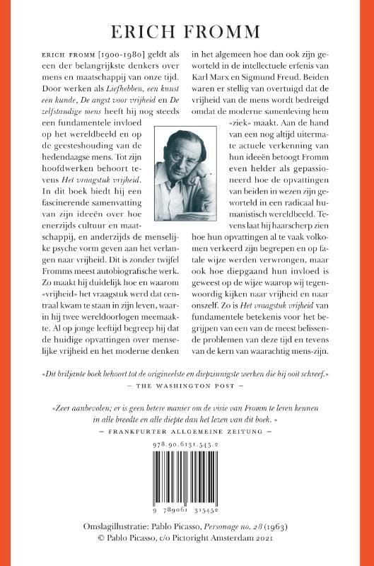 Erich Fromm; Het vraagstuk vrijheid