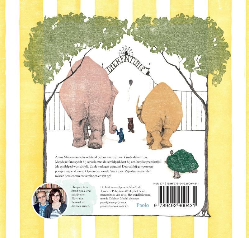 Philip Stead; Amos Muis blijft een dagje thuis