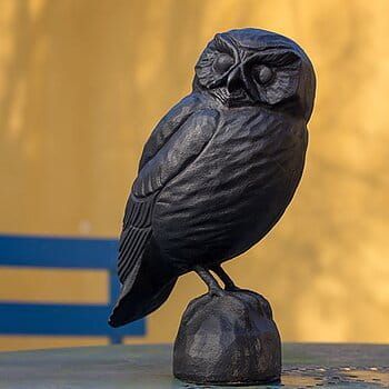 Sculptuur gietijzer Steenuil
