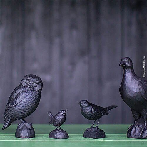 Sculptuur gietijzer Winterkoning