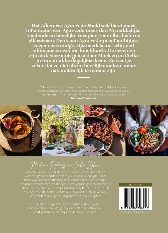 Marleen Dijkhoff; Alles over Ayurveda kookboek