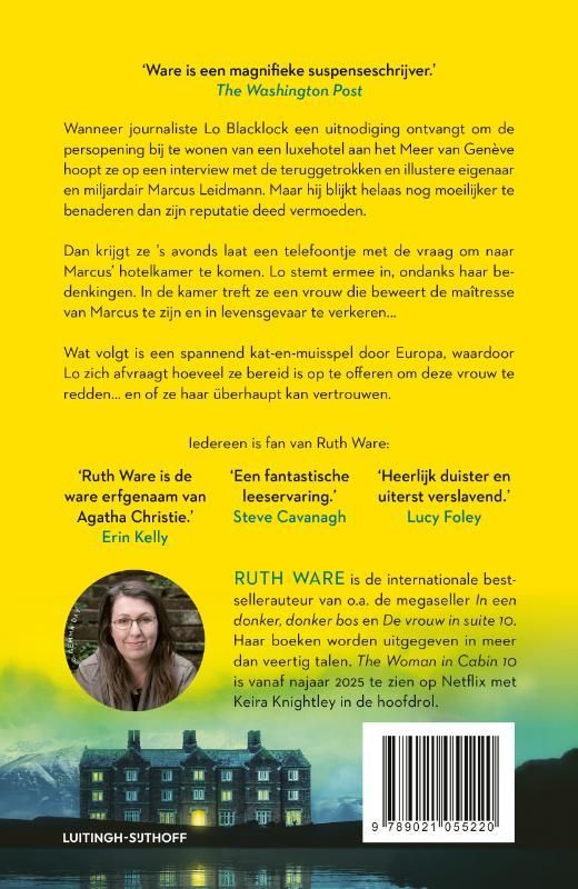 Ruth Ware; De vrouw in suite 11