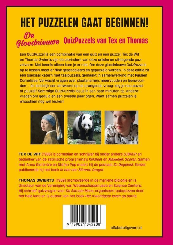 Tex de Wit; De gloednieuwe QuizPuzzels