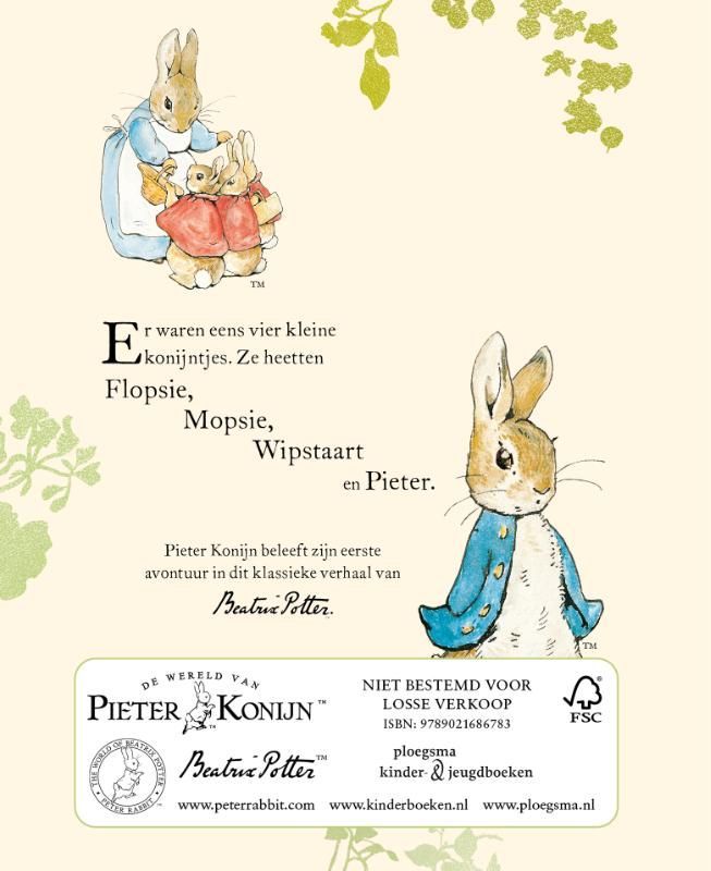 Beatrix Potter; Pieter Konijn - Boek en knuffel