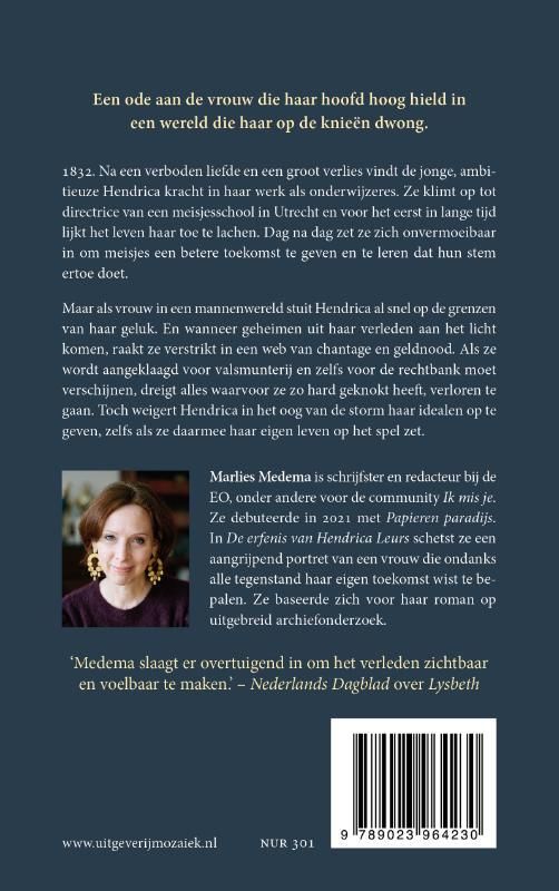 Marlies Medema; De erfenis van Hendrica Leurs