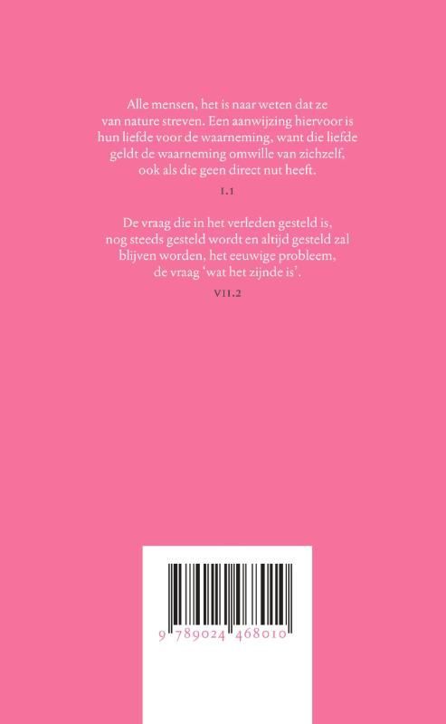 Aristoteles; Metafysica