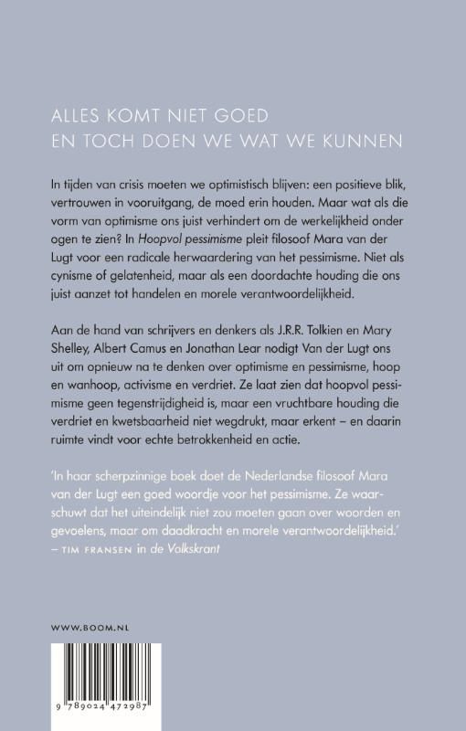 Mara van der Lugt; Hoopvol pessimisme