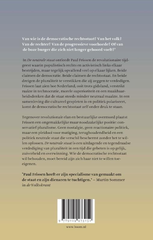 Paul Frissen; De neutrale staat