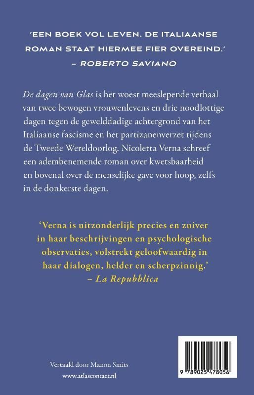 Nicoletta Verna; De dagen van Glas