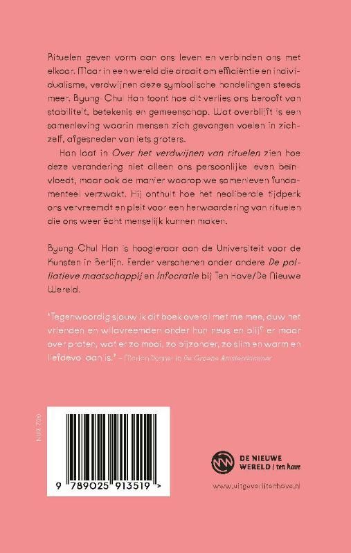 Byung-Chul Han; Over het verdwijnen van rituelen