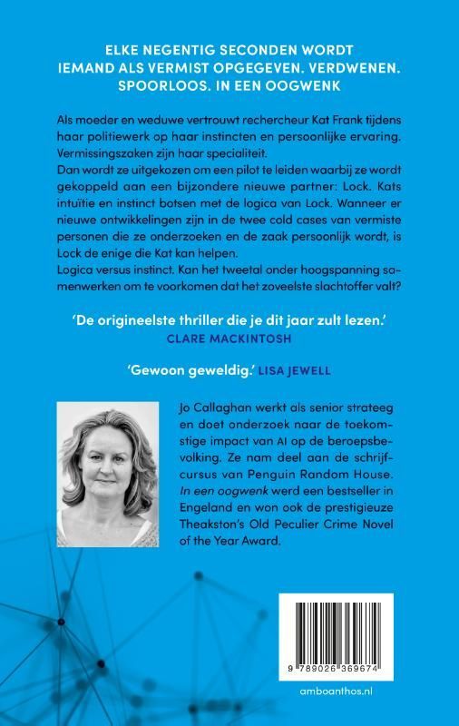 Jo Callaghan; In een oogwenk