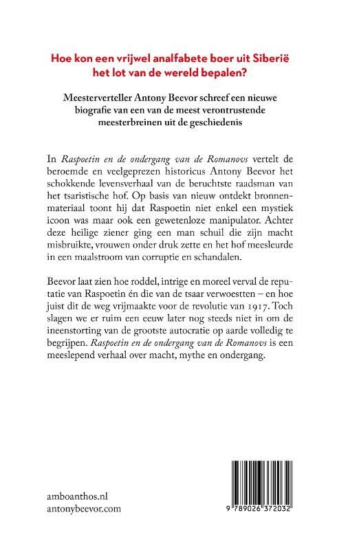 Antony Beevor; Raspoetin en de ondergang van de Romanovs
