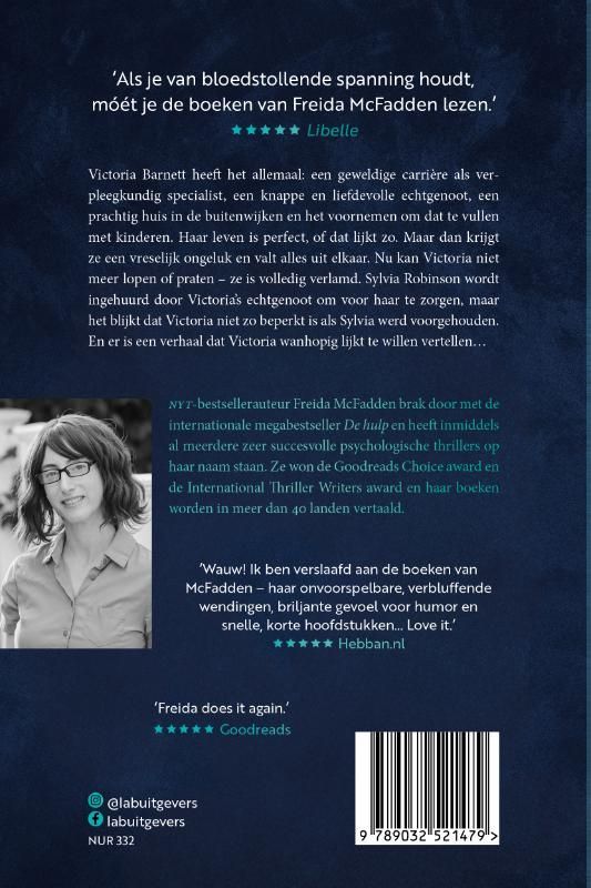 Freida Mcfadden; De vrouw op zolder