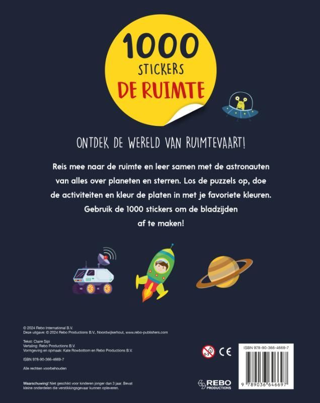 Claire Sipi; De ruimte - 1000 stickers
