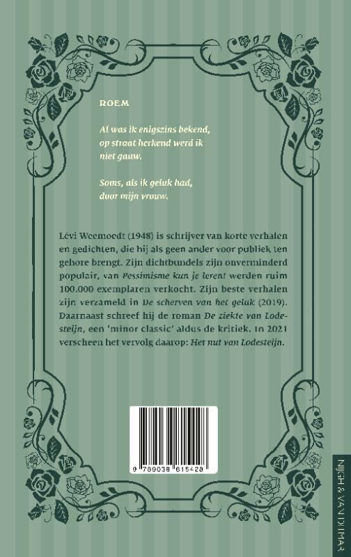 Lévi Weemoedt; Vreugde heeft geen vat op mij