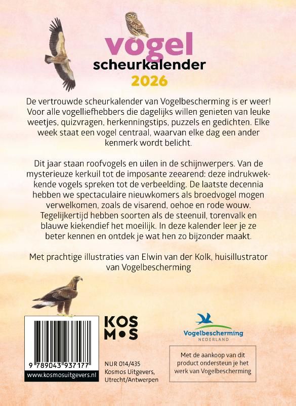 Sander Macquoy; Vogelscheurkalender 2026
