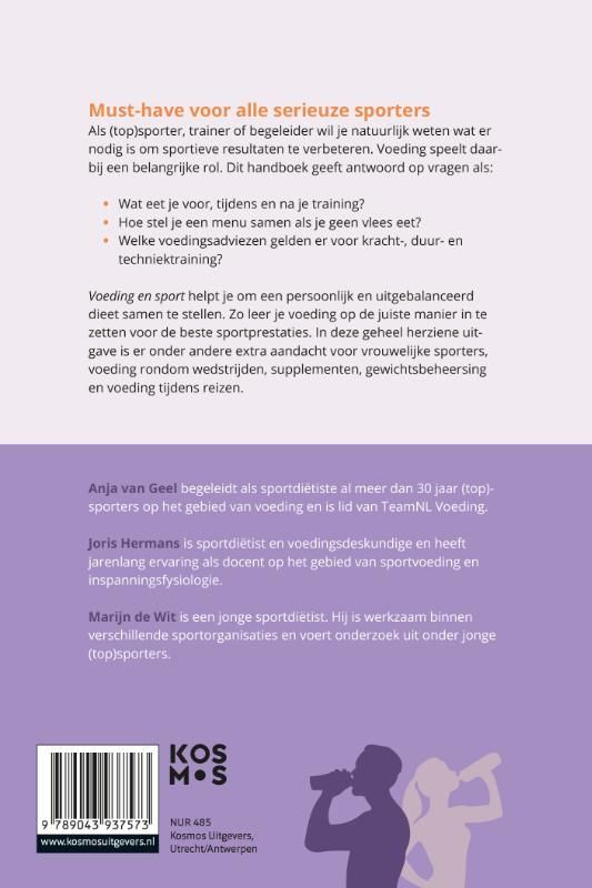 Anja van Geel; Voeding en sport