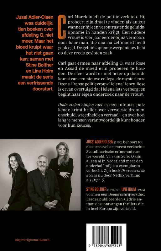 Jussi Adler-Olsen; Dode zielen zingen niet
