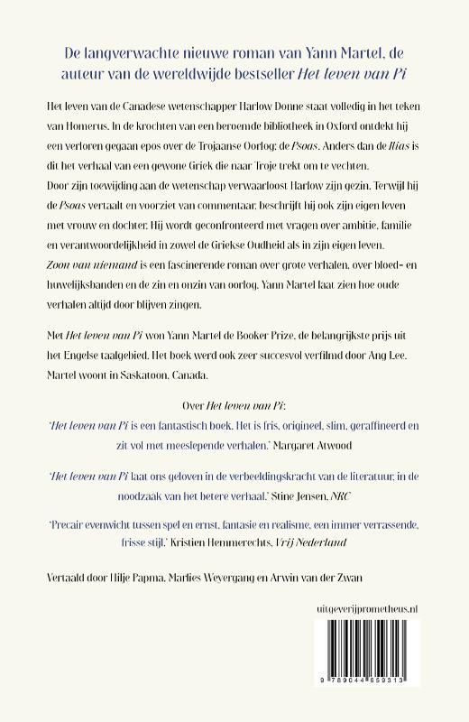 Yann Martel; Zoon van niemand