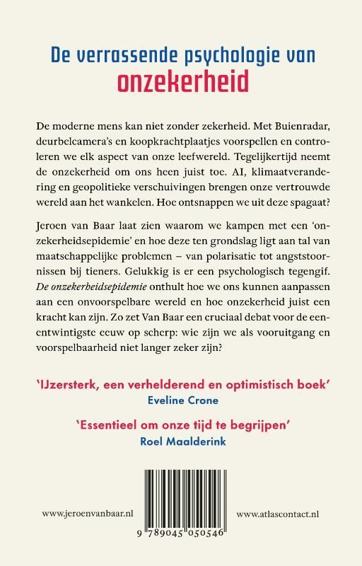 Jeroen van Baar; De onzekerheidsepidemie