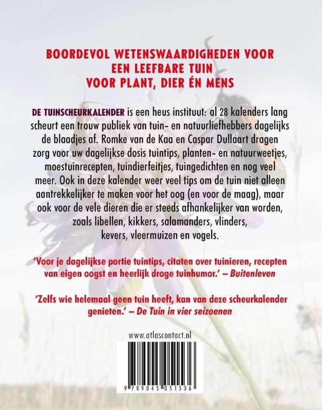 Romke van de Kaa; Tuinscheurkalender 2026