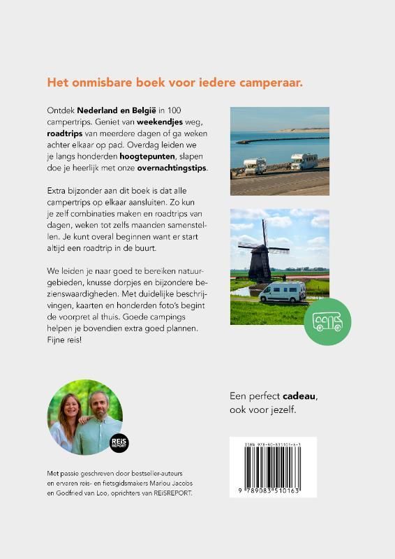 Marlou Jacobs; De 100 mooiste campertrips van Nederland & België